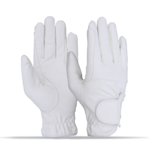 White Riding Gloves