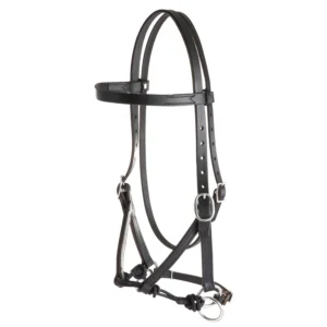 Justin Dunn Bitless Bridle, Black, 3/4"-HT035