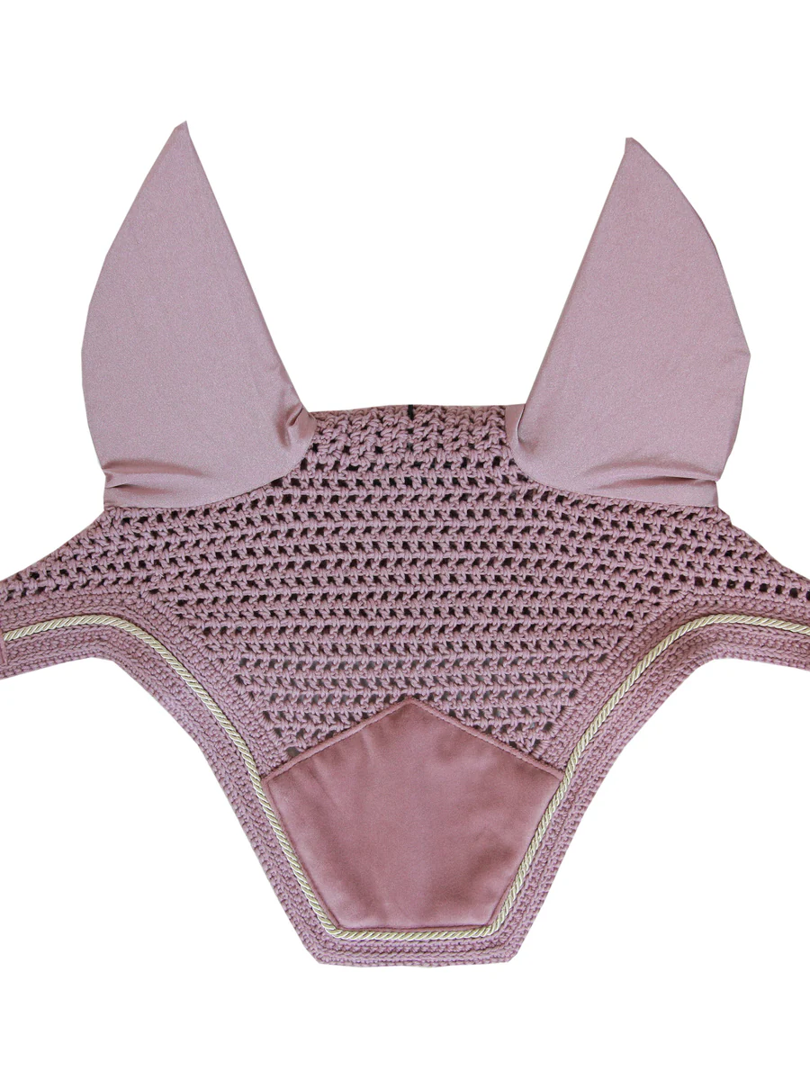 Ear Bonnet with Mesh & Stud Trim-HT096 - Image 5