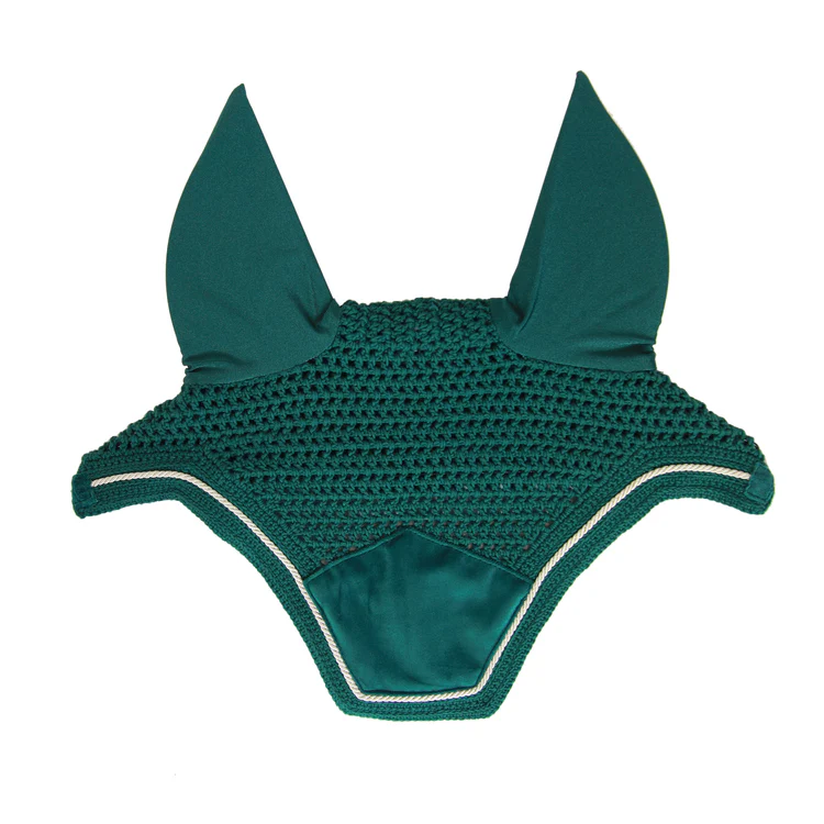 Ear Bonnet with Mesh & Stud Trim-HT096