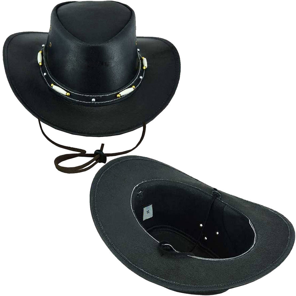 Western American Leather Cowboy Hat-HT077 - Image 2