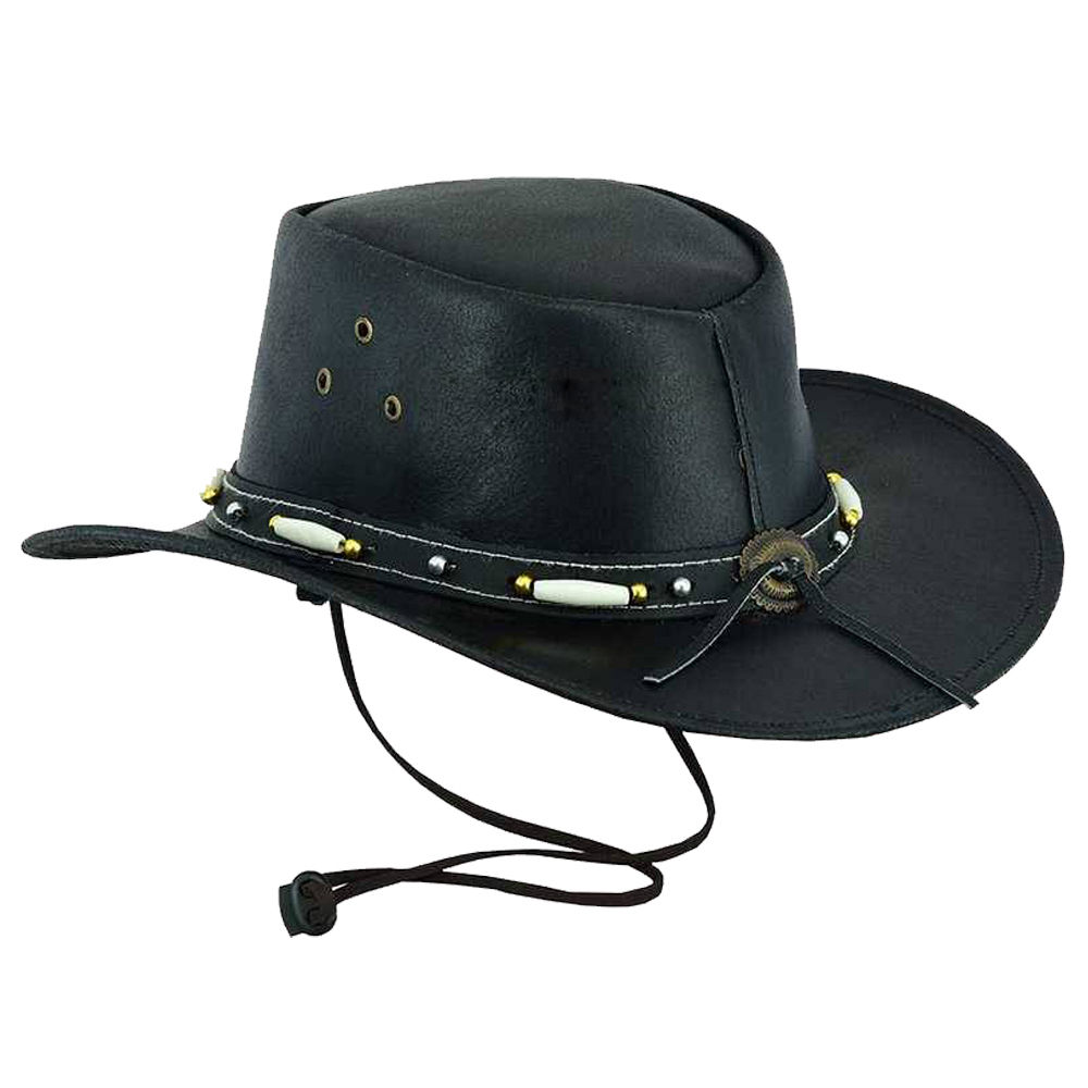 Western American Leather Cowboy Hat-HT077 - Image 4