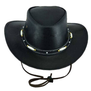 Western American Leather Cowboy Hat-HT077