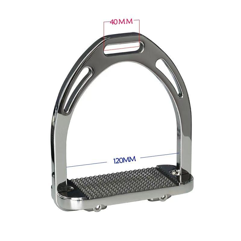 Multi Color English Style Horse Stirrup Ring Stainless Steel-HT087 - Image 6