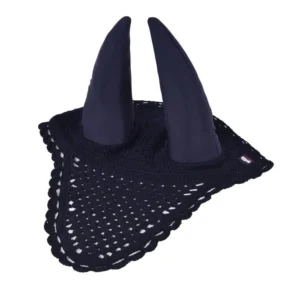 Ear Bonnet with Mesh & Stud Trim-HT098