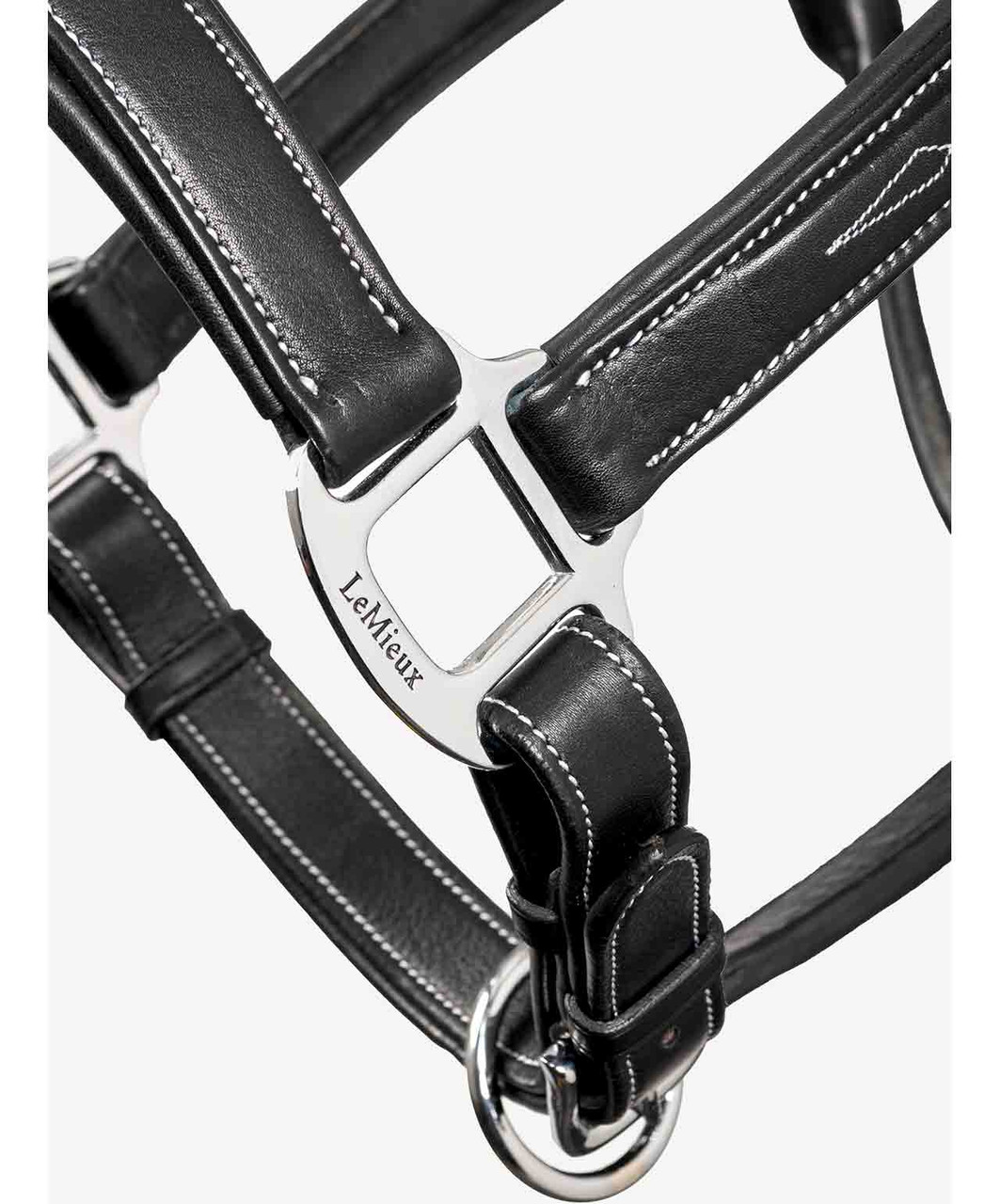LeMieux Stitched Leather Halter-HT032 - Image 4