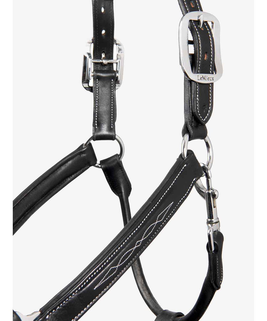 LeMieux Stitched Leather Halter-HT032