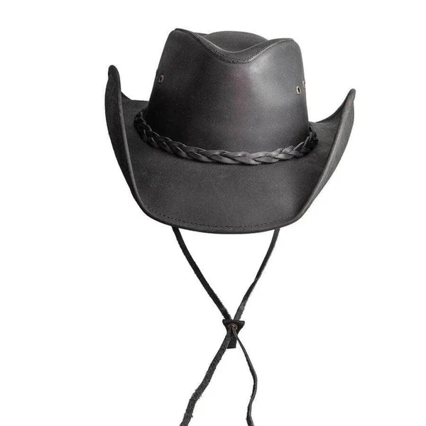 Leather Cowboy Hat-HT080 - Image 7