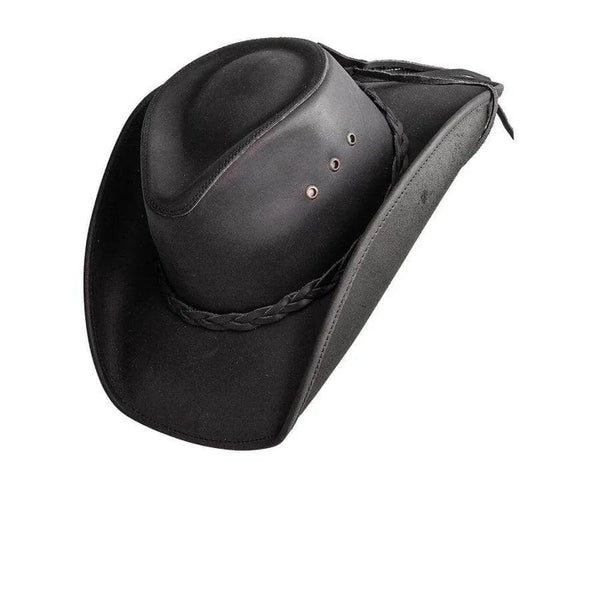 Leather Cowboy Hat-HT080 - Image 10